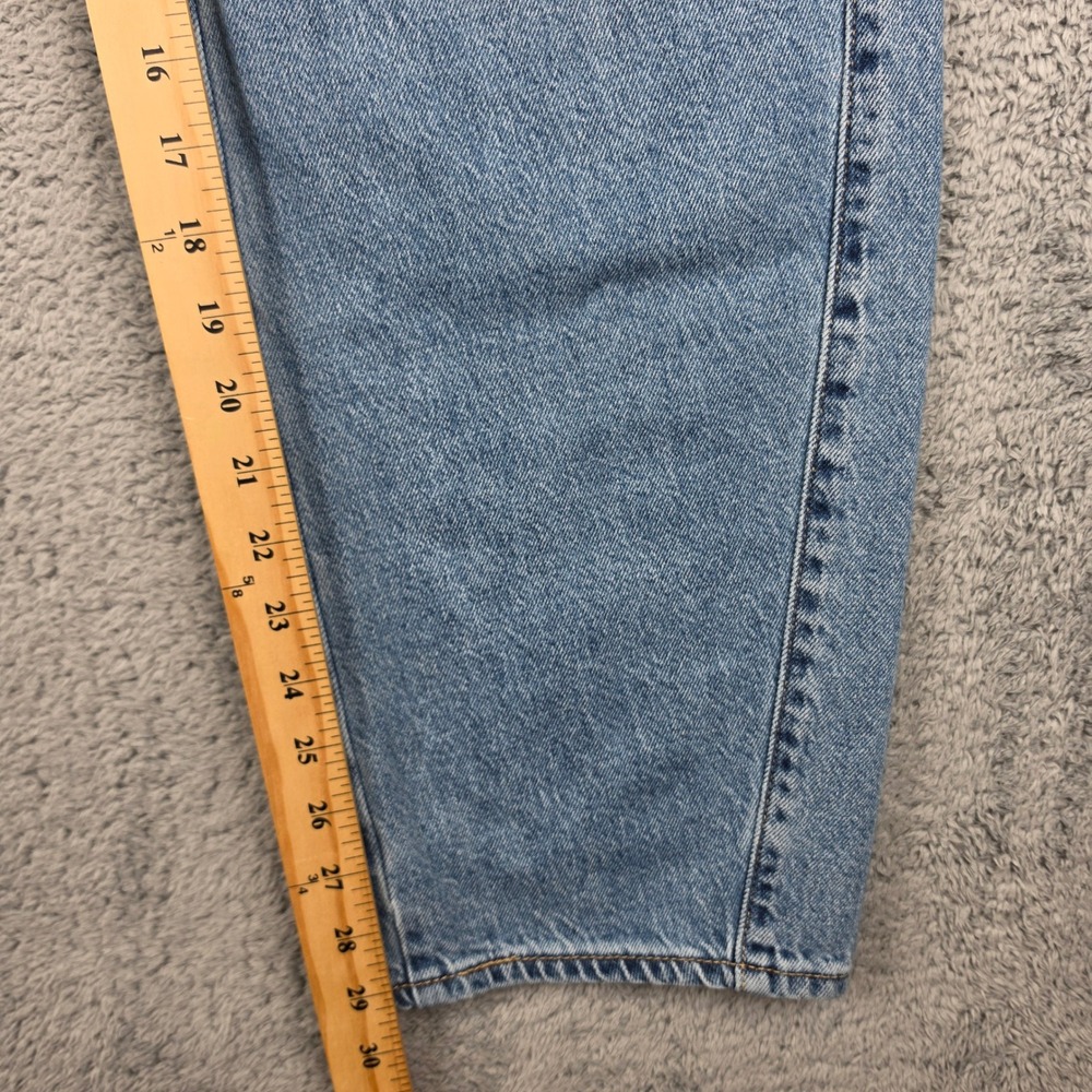 Levis Premium Baggy Dad Barrel Jeans Womens 24 Blue High Rise Relaxed Tapered - Picture 10 of 13
